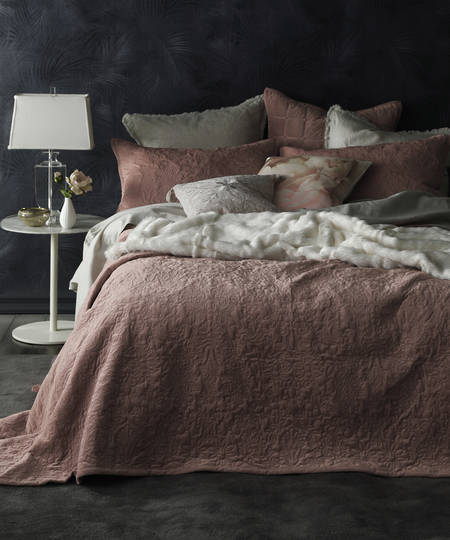 MM Linen - Mandel Bedspread Set - Cedar